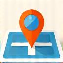 地図とピンのアイコン